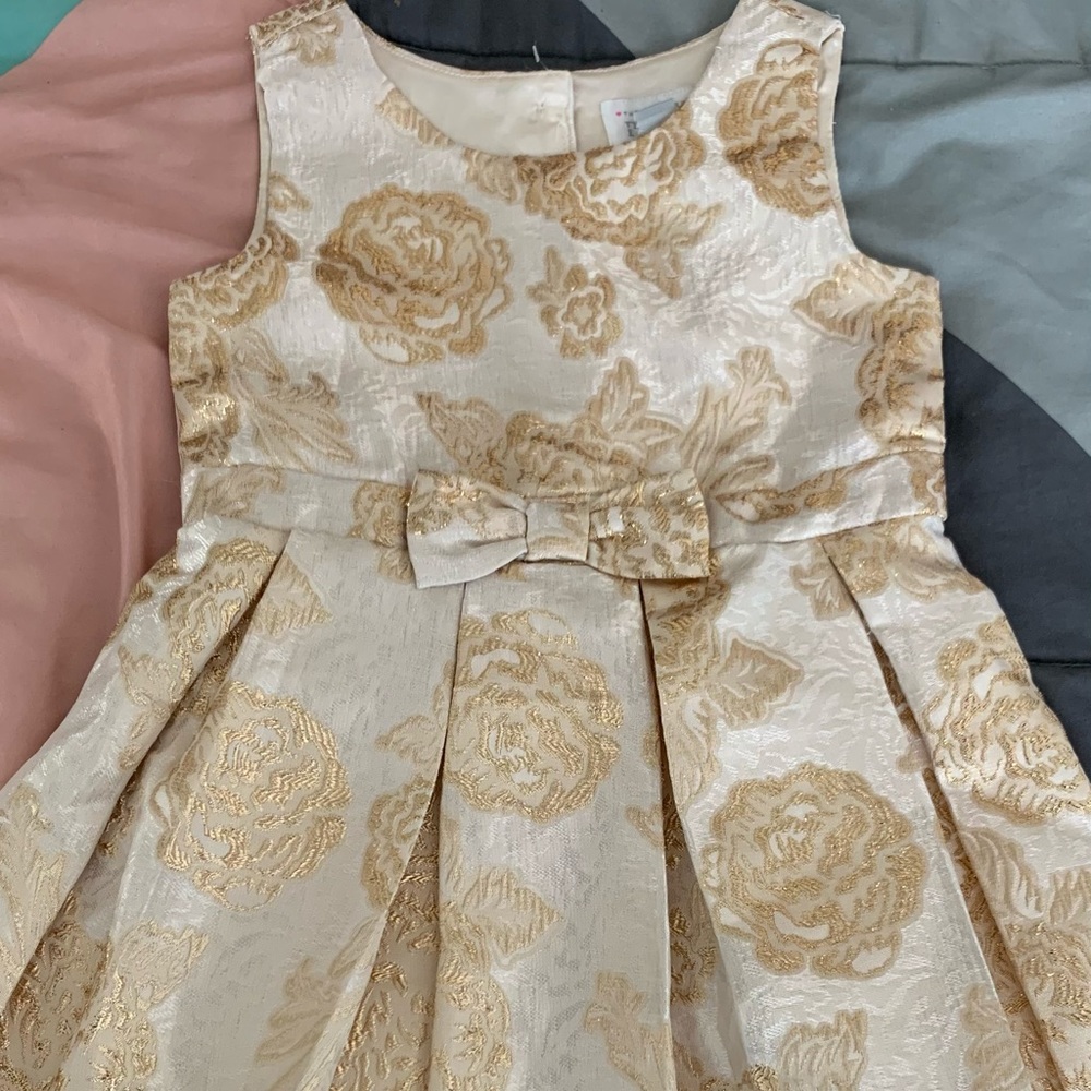 Gold Toddler girl dress